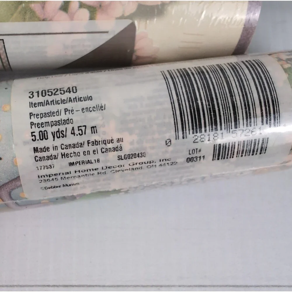 Debbie Mumm Teapots Imperial Wallpaper Border Two Rolls 10 yds Cottagecore